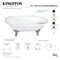 Aqua Eden Clawfoot Bathtubs, 71.63 L, 31.5 W, White/Brushed Nickel, Cast Iron VCTDE7232NL8 - alternate 3